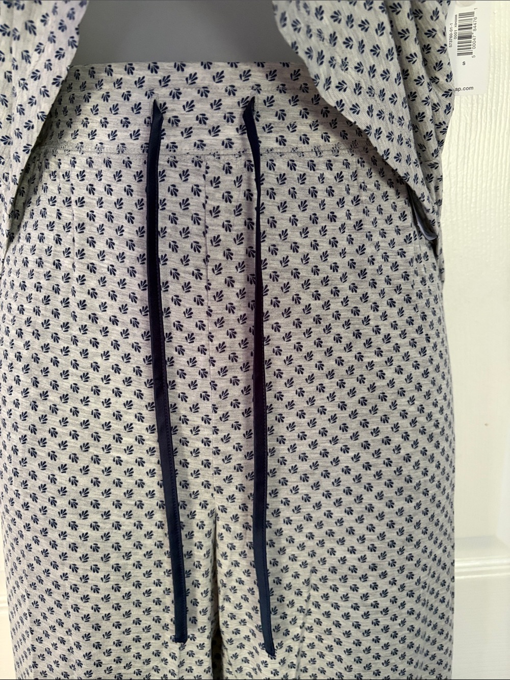 Gap Love By Gap Pajama Set Grey Blue size Small NWT - Picture 4 of 16